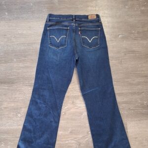 Levi's Deep Indigo 512 Slimming Bootcut Jeans, Size 10